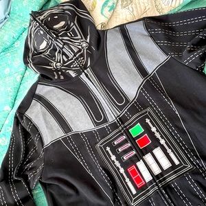 Authentic Star Wars Darth Vader Hoodie Black Design Medium
